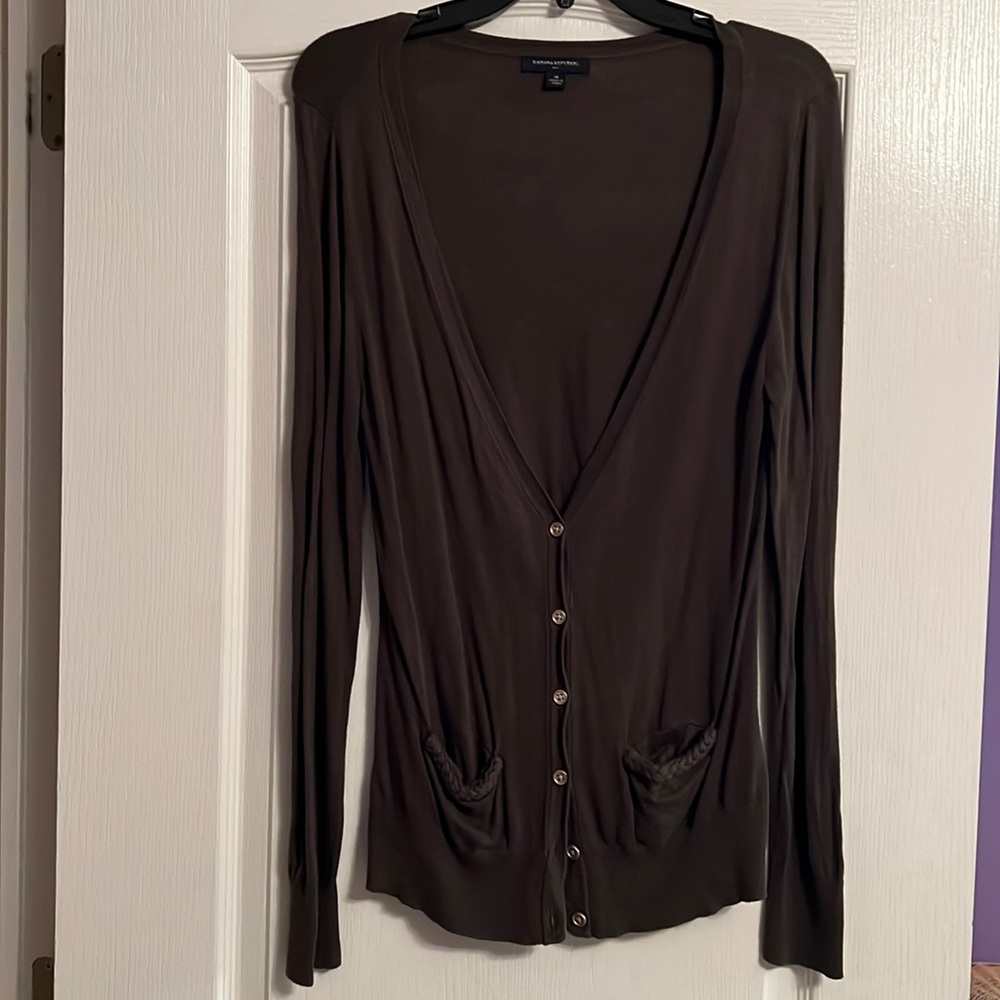 Brown banana republic cardigan